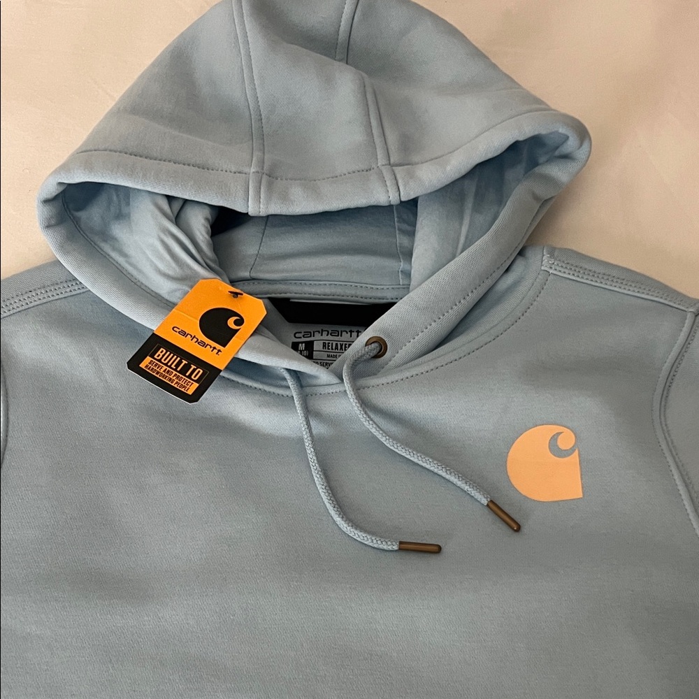 Carhartt TS0288-W Women's Relaxed Fit Midweight Logo Sleeve Graphic Sweatshirt - Picture 2 of 8